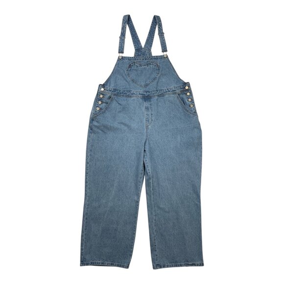 Shiny By Nature Denim Overalls 2XL XXL Blue - Picture 12 of 12